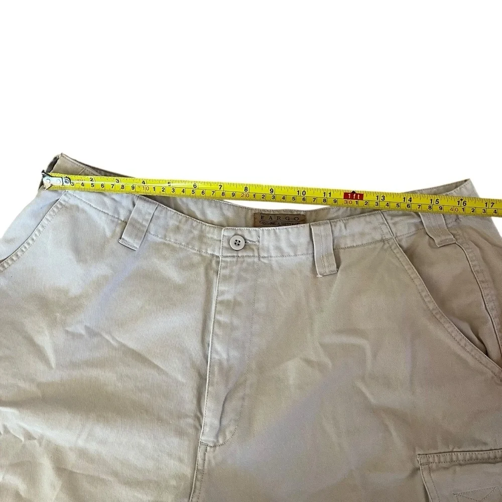 Fargo Men’s Cargo Shorts 36 – Tan Utility Workwear Cotton Pockets Outdoor Casual - Picture 6 of 10